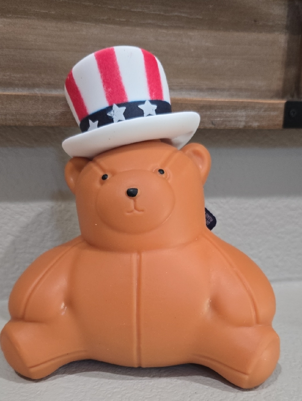 Sunny Days Patriotic Orange Bear Squishy Toy - Kids Toy